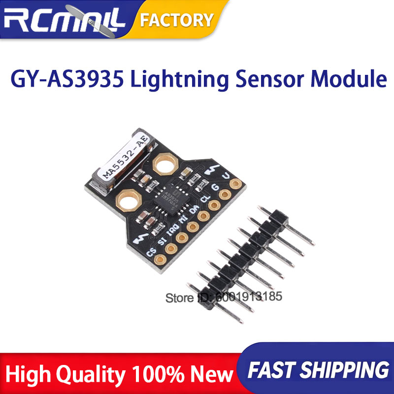 Arduino Kit - GY-AS3935 โมดูลเซ็นเซอร์ตรวจจับฟ้าผ่า บอร์ดแจ้งเตือนพายุฝนฟ้าคะนองแบบดิจิทัล สำหรับ Arduino ชุดเครื่องมือสำหรับงาน