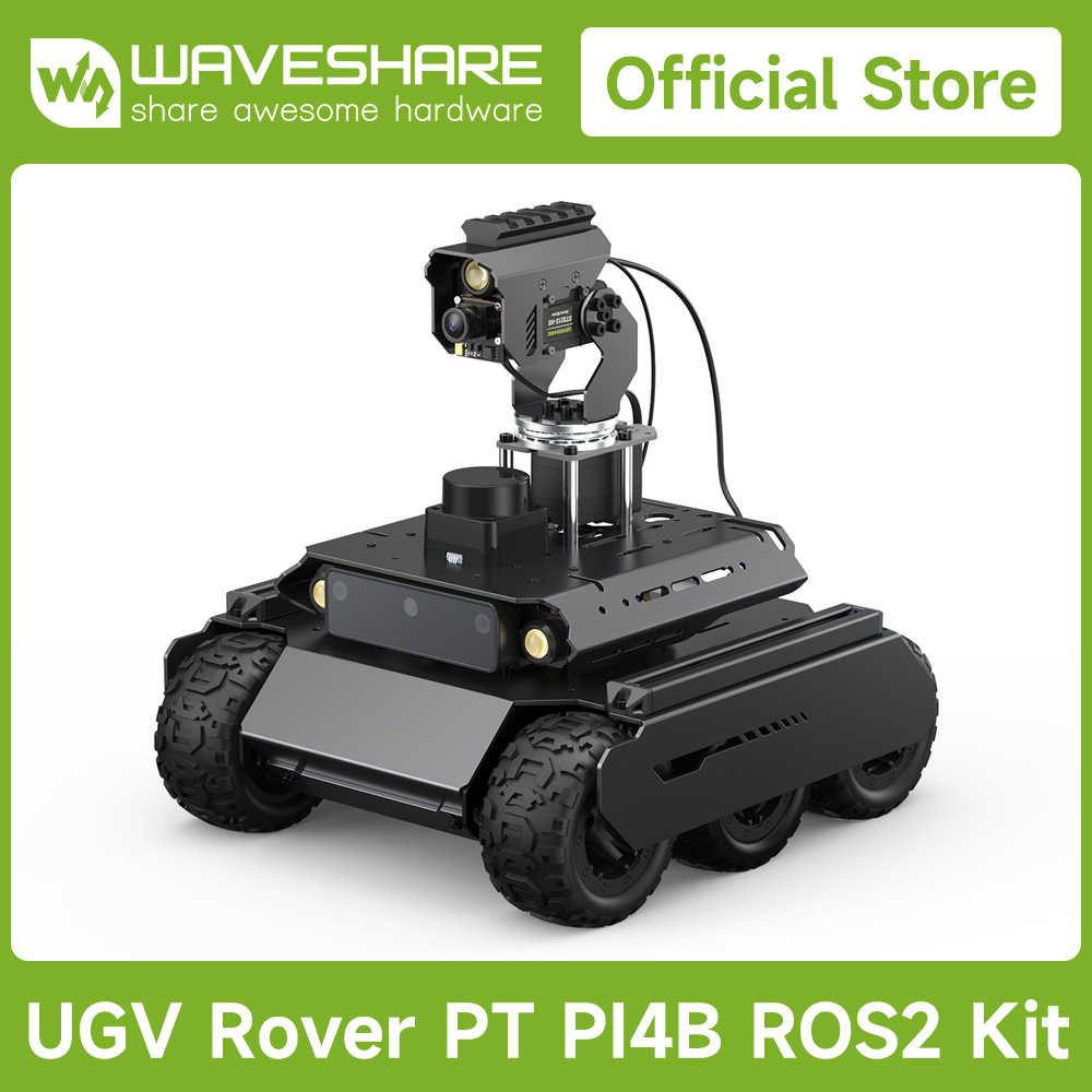 Raspberry Pi 5 - Waveshare Rover ROS 2 หุ่นยนต์ AI