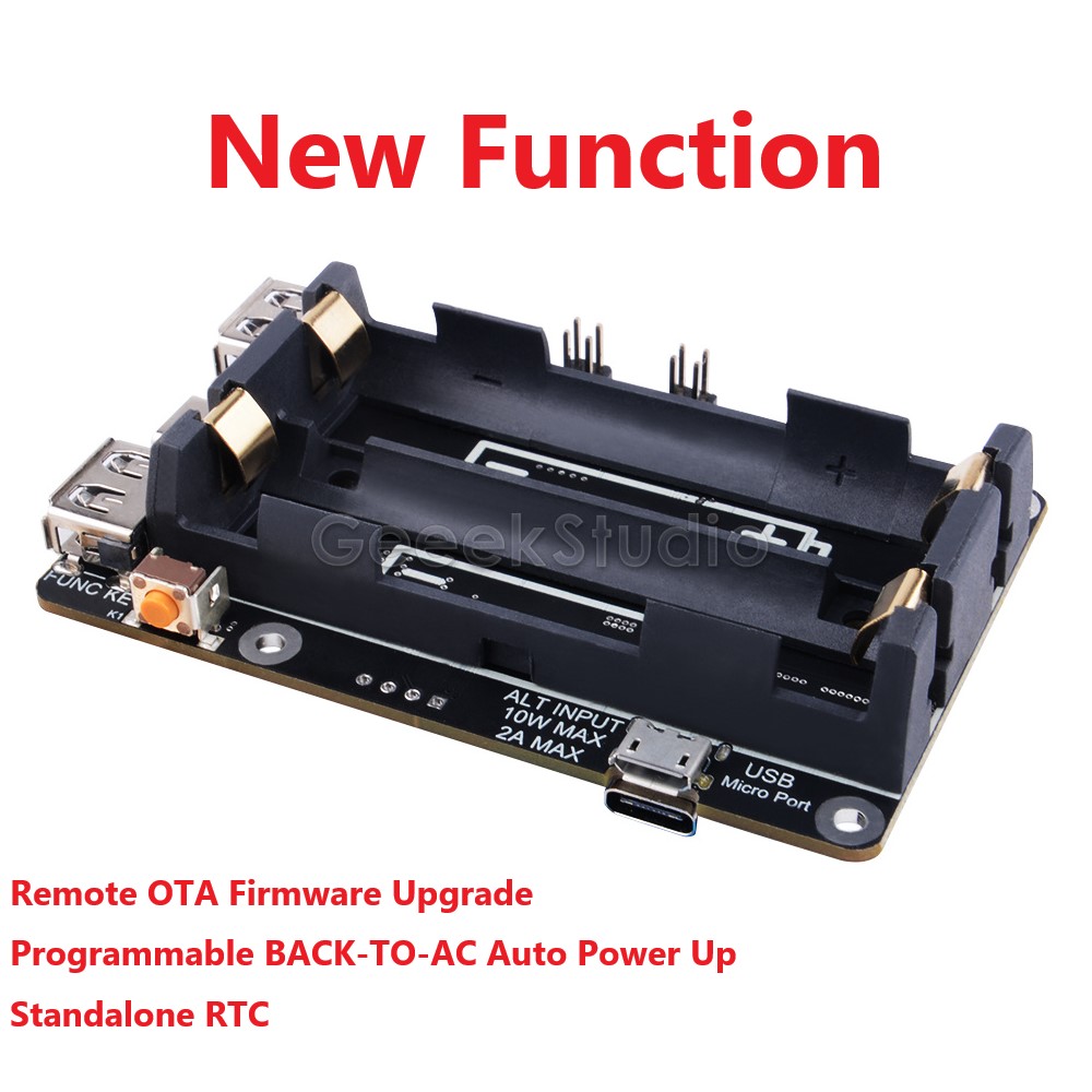 UPS พร้อมกับการปิดอัตโนมัติ RT - Pi Power Supply บทวิจารณ์และราคา