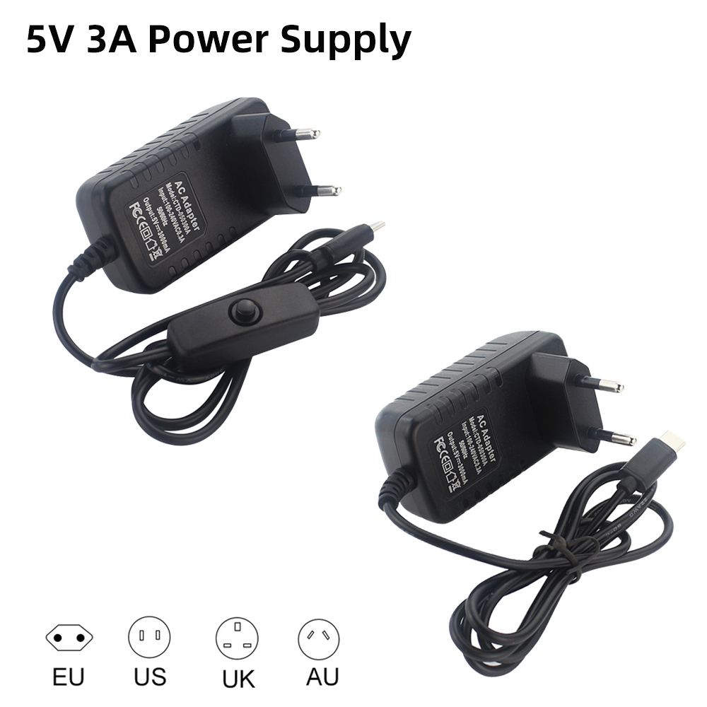 5V 3A Raspberry Pi 4 แหล่งจ่าย - Pi Power Supply บทวิจารณ์และราคา