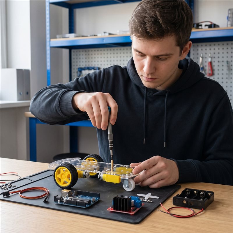 ชุดโครงรถหุ่นยนต์อัจฉริยะ ABXE - Arduino Kit บทวิจารณ์และราคา