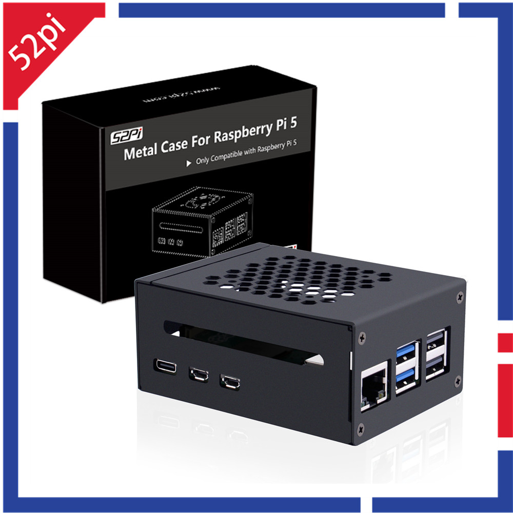 52Pi Raspberry Pi 5 โลหะใช้งาน - Pi 5 Case บทวิจารณ์และราคา