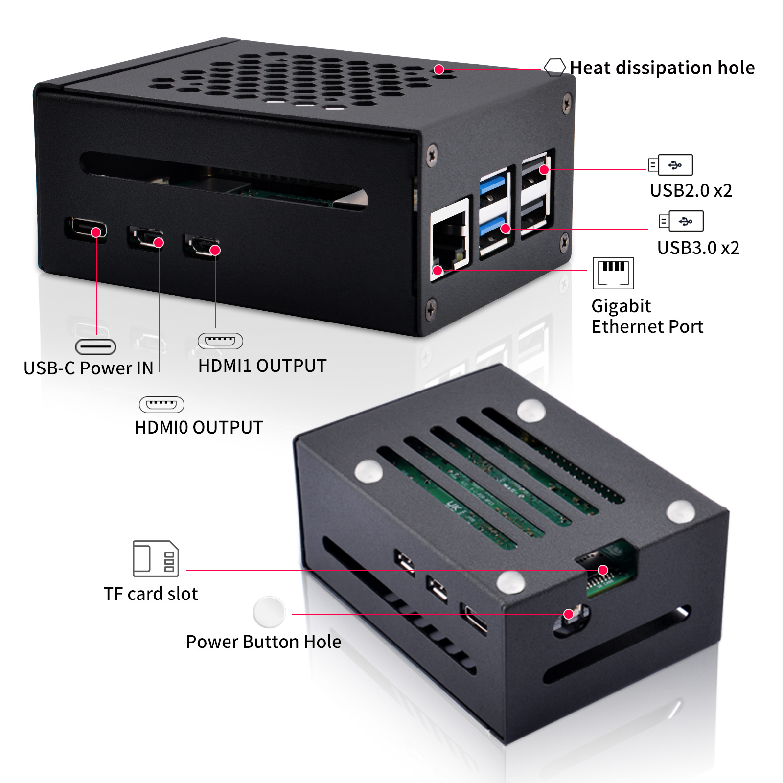52Pi Raspberry Pi 5 โลหะใช้งาน - Pi 5 Case บทวิจารณ์และราคา