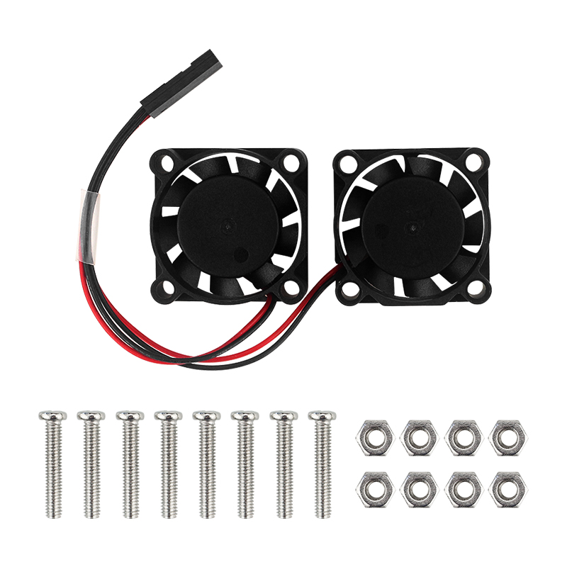 พัดลมหม้อน้ําคู่สําหรับ Raspbe - Pi Cooler บทวิจารณ์และราคา