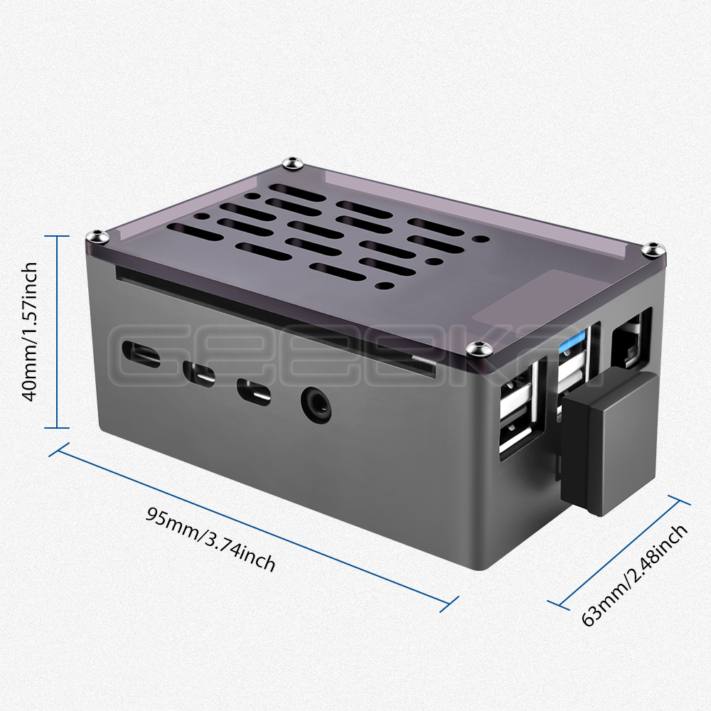 GeeekPi อลูมิเนียมอิฐสีดำเปลือ - Pi Cooler บทวิจารณ์และราคา