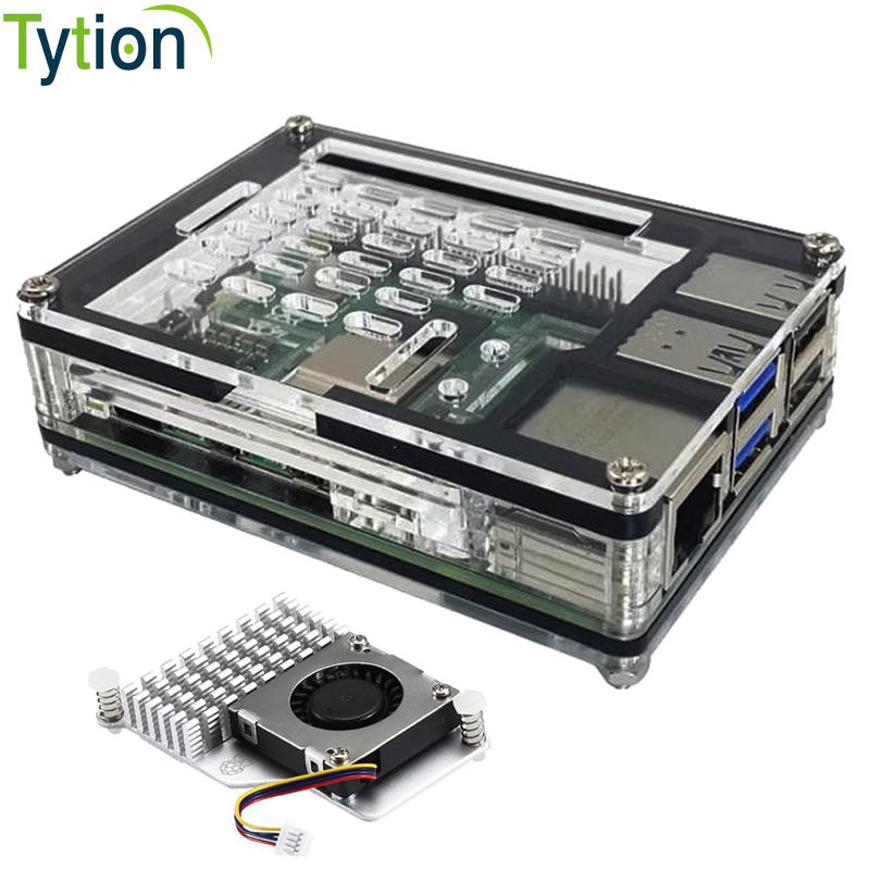 เคสสีดำราสเบอร์รี่ Pi 5ชั้นสีด - Pi 5 Case บทวิจารณ์และราคา