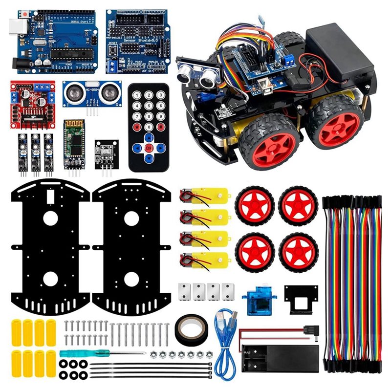 ชุดรถหุ่นยนต์อัจฉริยะ WOWFU-4W - Arduino Kit บทวิจารณ์และราคา