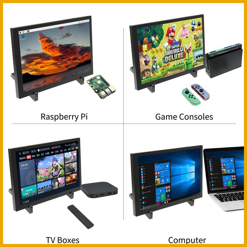 10.1 นิ้วหน้าจอสัมผัส IPS จอภา - Pi Display บทวิจารณ์และราคา