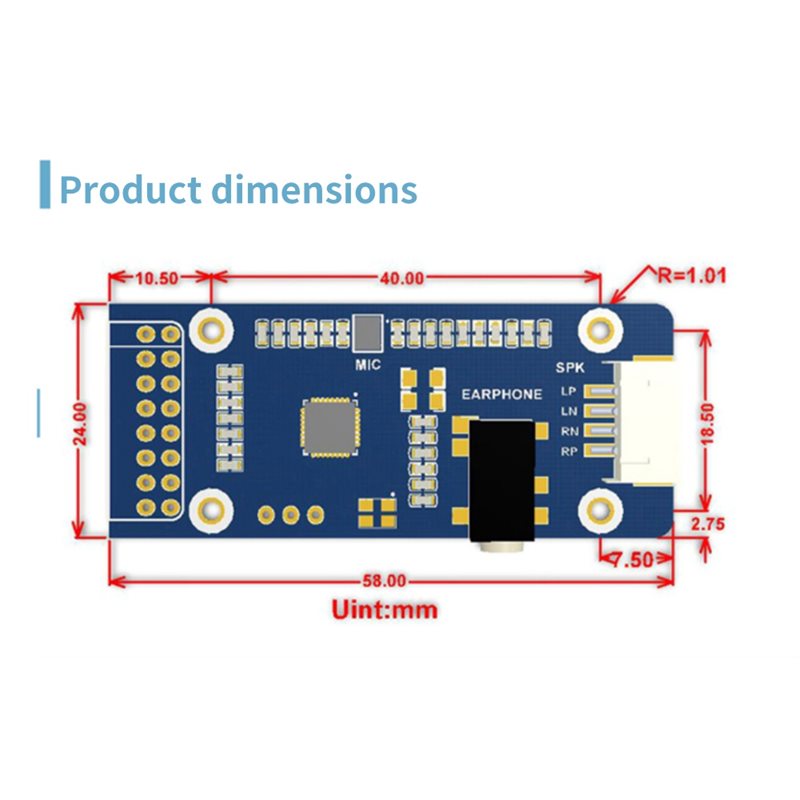 WM8960 สำหรับ Raspberry Pi จอ  - Raspberry Pi 5 บทวิจารณ์และราคา